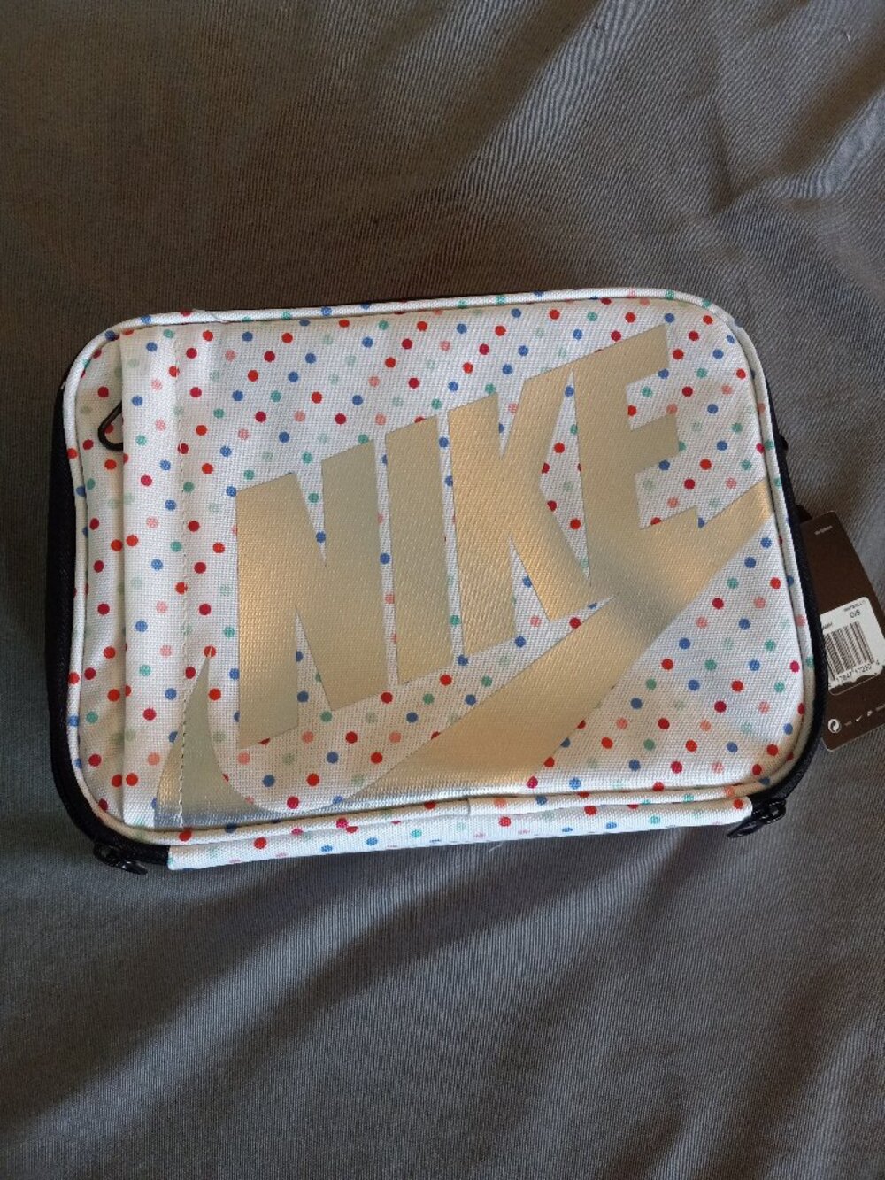 Nike School Lunch Bag Dot Hard Case NWT